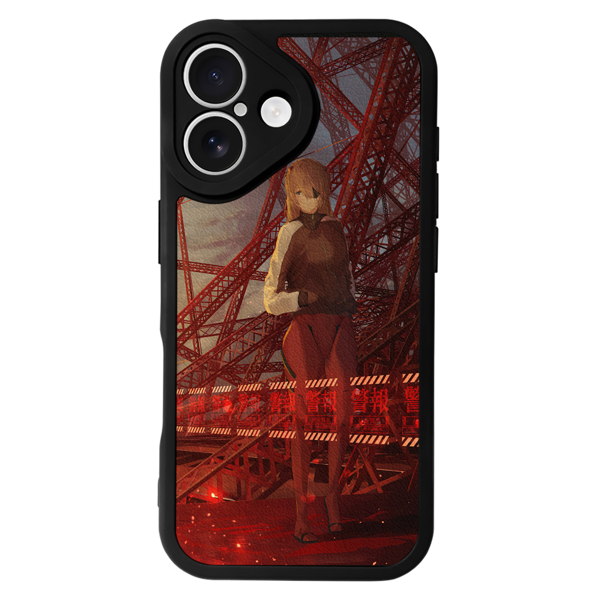 （画像用） EVA 新世紀エヴァンゲリオン 【iPhone 16シリーズ対応】シリコンスマホケース（レザー調） 材質：シリコン